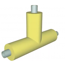 Тройник в ППМ изоляции 108х100х100х180х36х425х820 мм ГОСТ Р 56227-2014